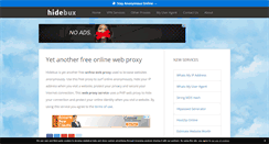 Desktop Screenshot of hidebux.com
