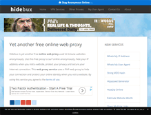 Tablet Screenshot of hidebux.com